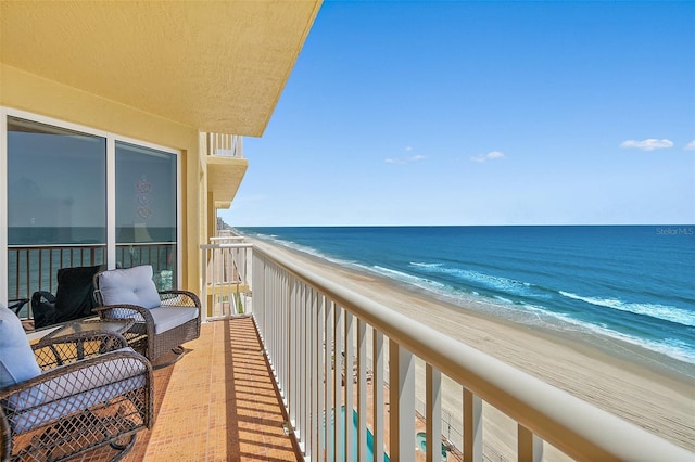2901 S Atlantic Ave Unit 603, Daytona Beach Shores, FL 32118 - balcony with view of water and beach