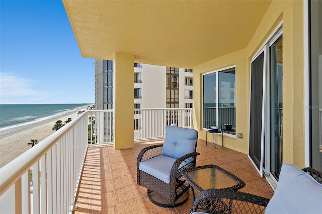 2901 S Atlantic Ave Unit 603, Daytona Beach Shores, FL 32118 - balcony featuring view of water and beach