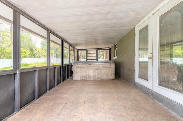 1624 Queen Palm Dr, Edgewater, FL 32132 - view of unfurnished sunroom