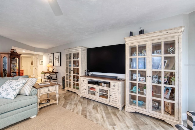 1 John Anderson Dr Unit 1030, Ormond Beach, FL 32176 - living area featuring light wood-type flooring and a ceiling fan