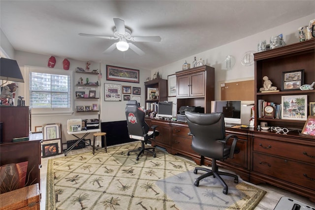 1 John Anderson Dr Unit 1030, Ormond Beach, FL 32176 - office featuring a ceiling fan