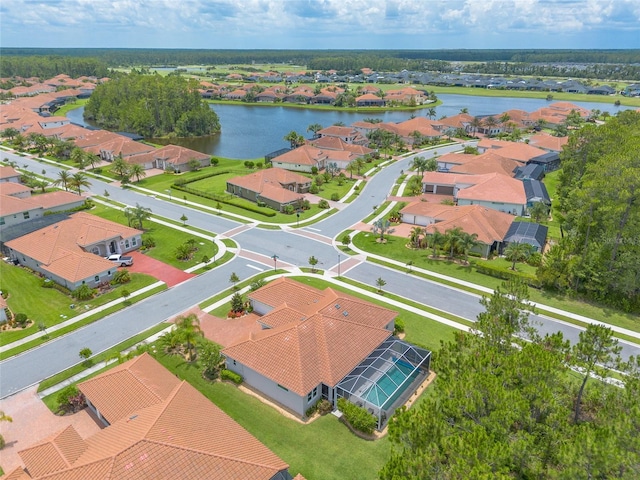 2816 E Venetian Lake Cir, New Smyrna Beach, FL 32168 - aerial perspective of suburban area with a large body of water