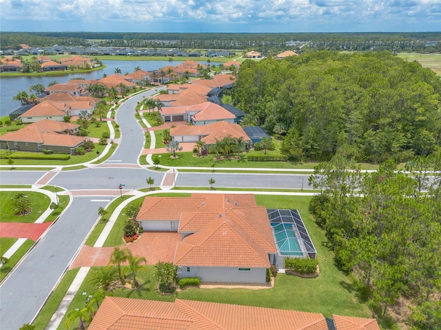 2816 E Venetian Lake Cir, New Smyrna Beach, FL 32168 - aerial view of residential area featuring a large body of water