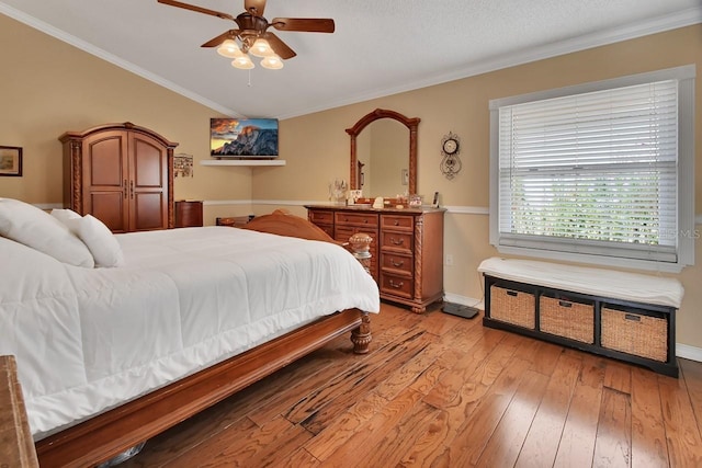 1366 Valhalla St, Deltona, FL 32725 - bedroom with ornamental molding, light wood-type flooring, and ceiling fan