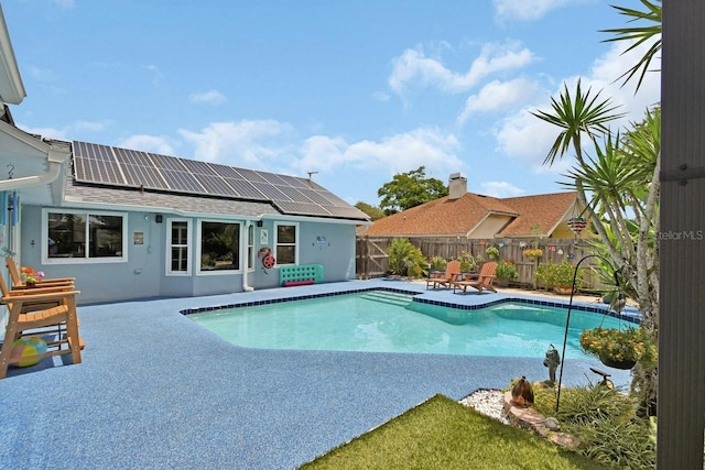 1366 Valhalla St, Deltona, FL 32725 - view of pool with a fenced backyard and a patio