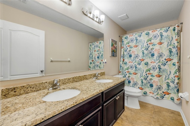 710 Grape Ivy Ln, New Smyrna Beach, FL 32168 - full bathroom featuring double vanity and a shower with shower curtain