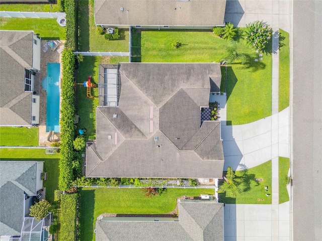 710 Grape Ivy Ln, New Smyrna Beach, FL 32168 - aerial view of a pool area
