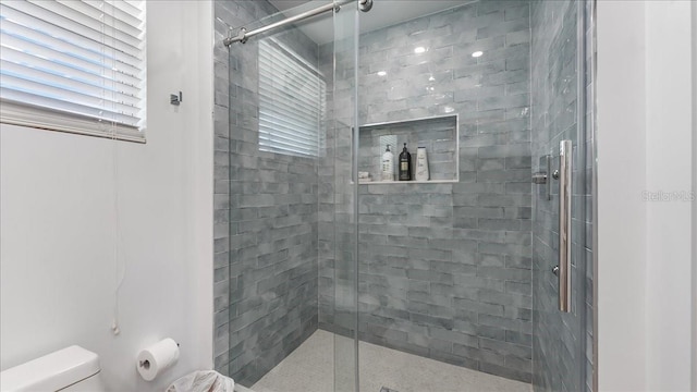 943 S Atlantic Ave, Cocoa Beach, FL 32931 - bathroom featuring toilet and a stall shower