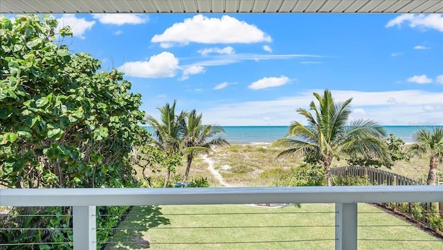 943 S Atlantic Ave, Cocoa Beach, FL 32931 - water view featuring nearby beach