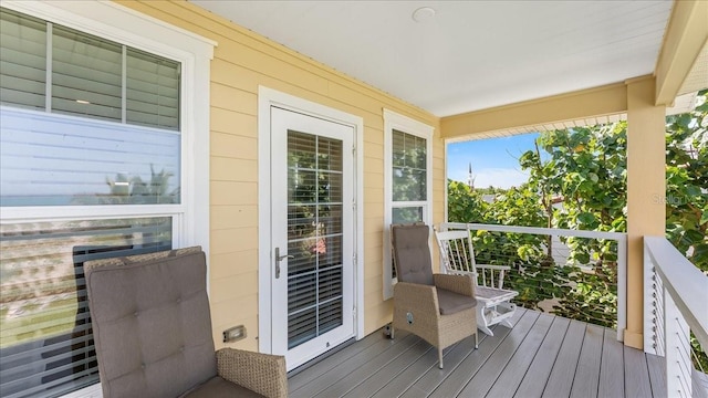 943 S Atlantic Ave, Cocoa Beach, FL 32931 - view of wooden deck