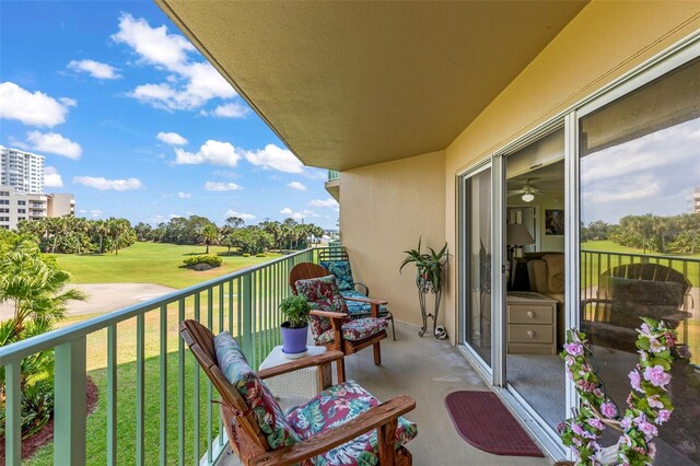 4 Oceans W Blvd Unit 308C, Daytona Beach, FL 32118 - balcony with golf course view
