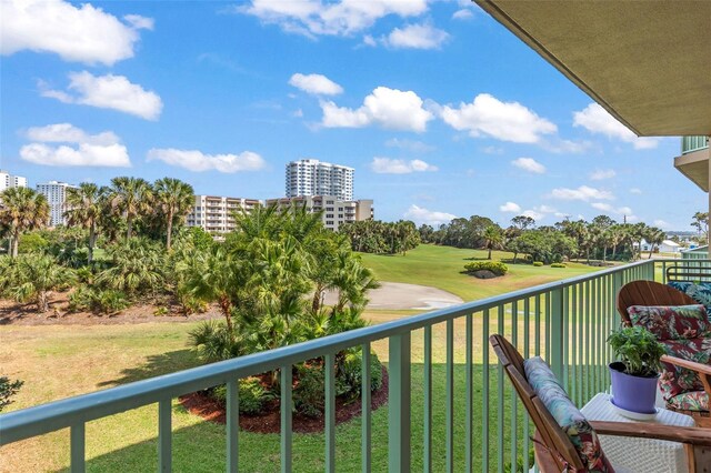 4 Oceans W Blvd Unit 308C, Daytona Beach, FL 32118 - balcony featuring view of golf course