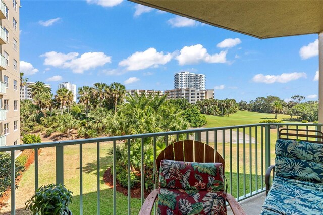 4 Oceans W Blvd Unit 308C, Daytona Beach, FL 32118 - balcony with golf course view