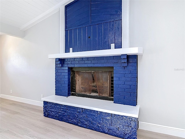 1019 Chippewa Trl, Daytona Beach, FL 32117 - detailed view of wood finished floors and a fireplace