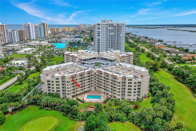 3 Oceans W Blvd Unit 3A7, Daytona Beach Shores, FL 32118 - bird's eye view of a nearby body of water and a golf club