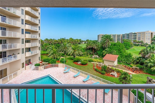 3 Oceans W Blvd Unit 3A7, Daytona Beach Shores, FL 32118 - community pool featuring a patio