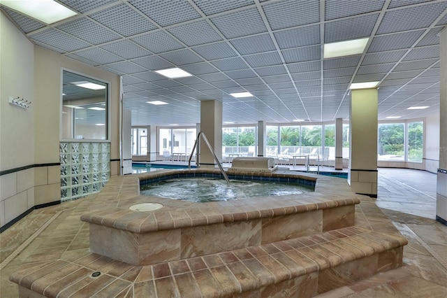 3 Oceans W Blvd Unit 3A7, Daytona Beach Shores, FL 32118 - view of pool with an in-ground hot tub and a grill