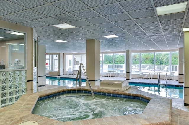 3 Oceans W Blvd Unit 3A7, Daytona Beach Shores, FL 32118 - indoor community pool featuring a hot tub