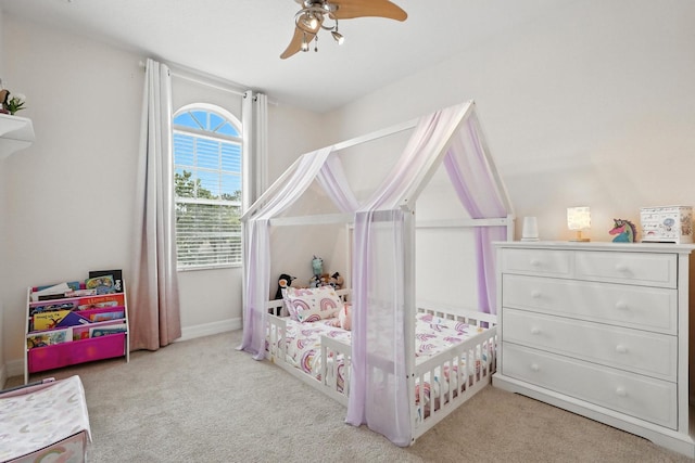 3842 Calliope Ave, Port Orange, FL 32129 - bedroom featuring carpet floors and ceiling fan