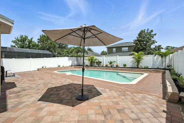 3842 Calliope Ave, Port Orange, FL 32129 - view of swimming pool with a fenced backyard and a patio