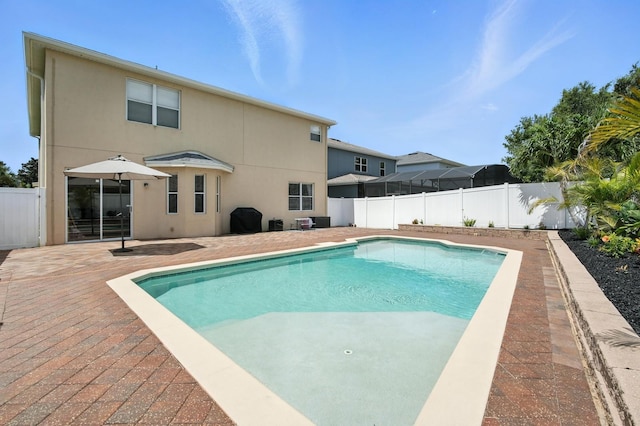 3842 Calliope Ave, Port Orange, FL 32129 - view of pool with a fenced backyard and a patio area
