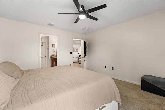 815 Fillmore Ct, Davenport, FL 33837 - bedroom with light colored carpet and a ceiling fan