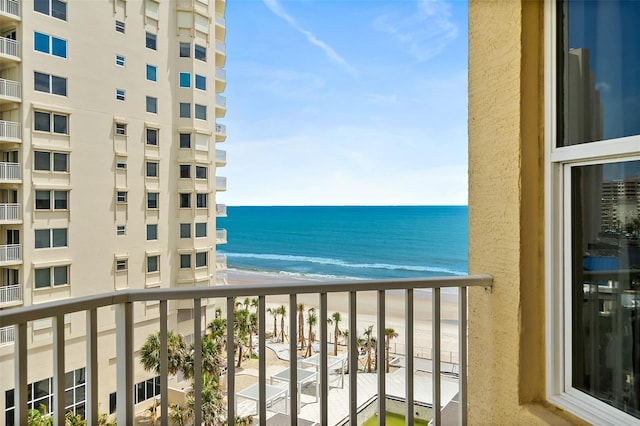 3343 S Atlantic Ave Unit 601, Daytona Beach Shores, FL 32118 - balcony with view of water and beach