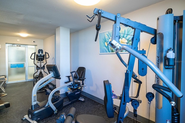 2800 N Atlantic Ave Unit 210, Daytona Beach, FL 32118 - workout area featuring baseboards