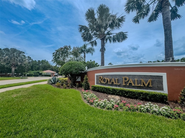 1636 Areca Palm Dr, Port Orange, FL 32128 - community sign with a lawn