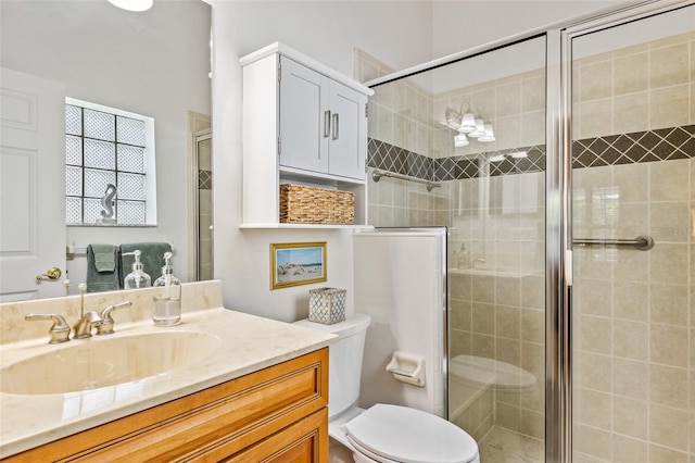 1636 Areca Palm Dr, Port Orange, FL 32128 - full bathroom with vanity and a shower stall