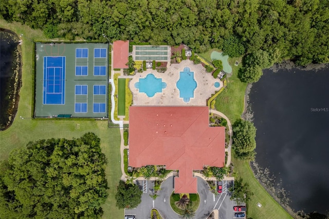 1636 Areca Palm Dr, Port Orange, FL 32128 - bird's eye view of a pool