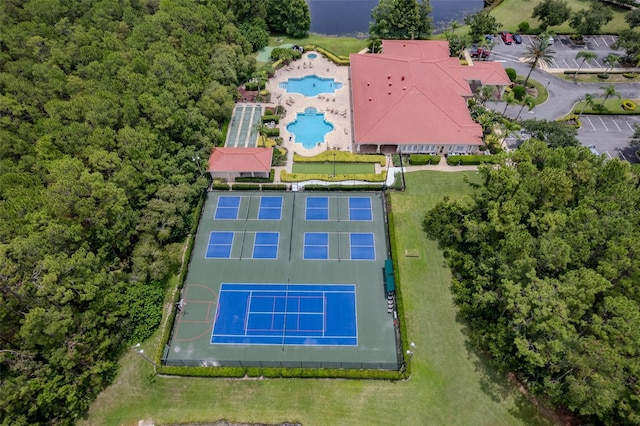 1636 Areca Palm Dr, Port Orange, FL 32128 - drone / aerial view of a pool