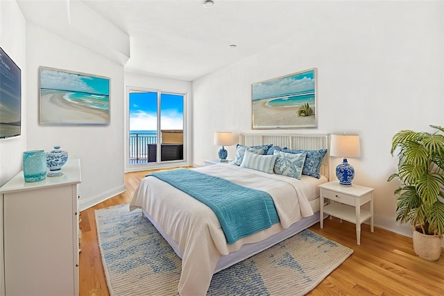 2515 S Atlantic Ave Unit 507, Daytona Beach, FL 32118 - bedroom featuring light wood-type flooring and access to outside