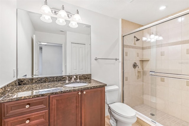 2515 S Atlantic Ave Unit 507, Daytona Beach, FL 32118 - bathroom featuring a shower stall and vanity