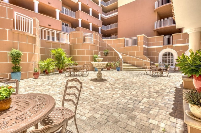 2515 S Atlantic Ave Unit 507, Daytona Beach, FL 32118 - view of patio with outdoor dining area