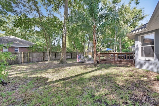 1522 E Silver Hammock, Deland, FL 32720 - fenced backyard featuring a deck