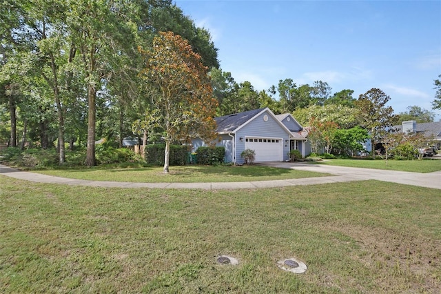 1522 E Silver Hammock, Deland, FL 32720 - ranch-style house featuring concrete driveway, a garage, and a front yard
