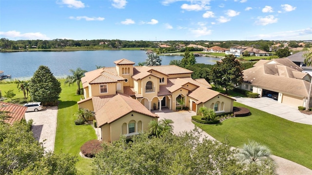 12812 Jacob Grace Ct, Windermere, FL 34786 - aerial perspective of suburban area with a large body of water