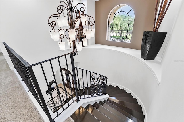 12812 Jacob Grace Ct, Windermere, FL 34786 - stairway featuring carpet flooring