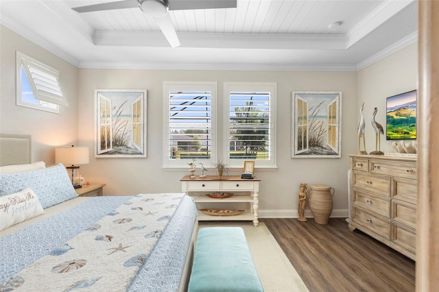 249 Kellet Way, Saint Johns, FL 32259 - bedroom with wood finished floors, a raised ceiling, and crown molding