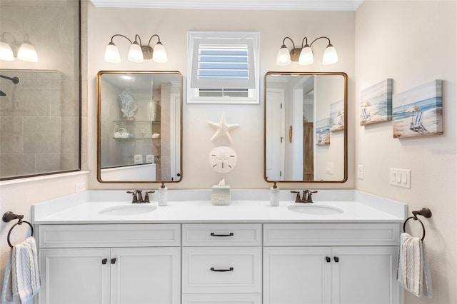 249 Kellet Way, Saint Johns, FL 32259 - bathroom featuring double vanity and tiled shower