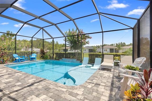 249 Kellet Way, Saint Johns, FL 32259 - outdoor pool featuring a patio area and glass enclosure