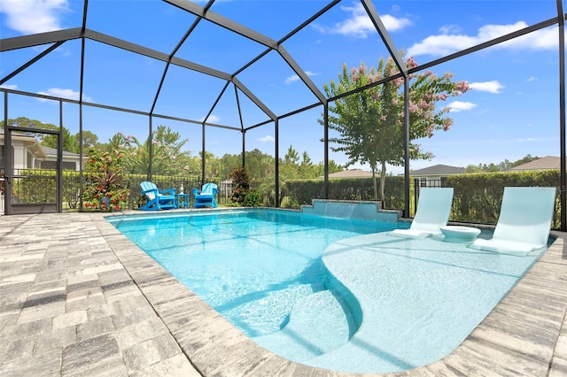 249 Kellet Way, Saint Johns, FL 32259 - swimming pool featuring a patio area and glass enclosure