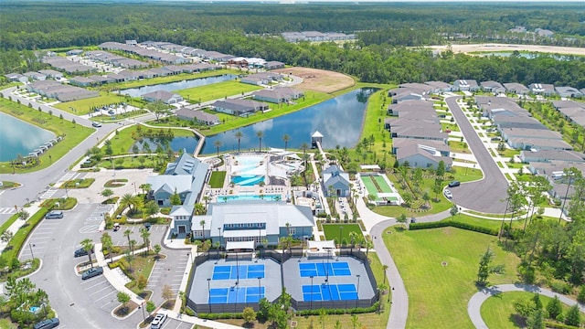 249 Kellet Way, Saint Johns, FL 32259 - aerial perspective of suburban area featuring a forest and a large body of water