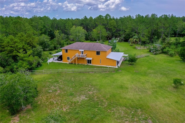 4666 Fir Rd, New Smyrna Beach, FL 32168 - view from above of property with a forest