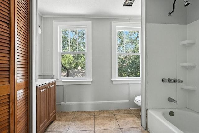 200 N St, Daytona Beach, FL 32114 - bathroom with a closet, healthy amount of natural light,  shower combination, and crown molding