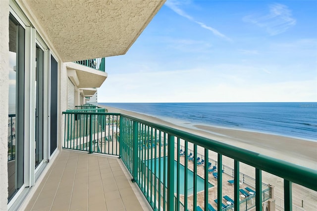 3315 S Atlantic Ave Unit 408, Daytona Beach Shores, FL 32118 - balcony with view of water and beach