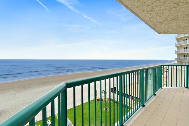 3315 S Atlantic Ave Unit 408, Daytona Beach Shores, FL 32118 - balcony featuring view of water and beach