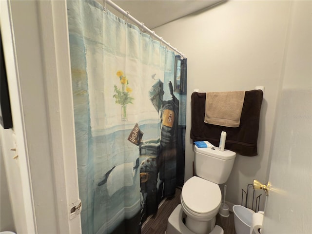 4155 S Semoran Blvd Unit 8, Orlando, FL 32822 - full bath featuring a shower with curtain and wood finished floors