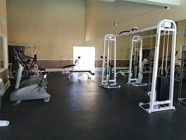 4155 S Semoran Blvd Unit 8, Orlando, FL 32822 - gym with a towering ceiling